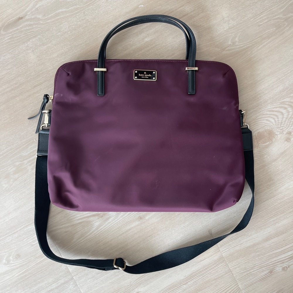 Kate Spade Deep Purple Laptop Bag